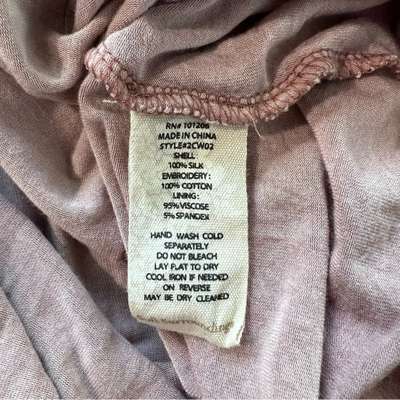 Soft Surroundings Lace Mini Dress High Neck Long Sleeve Romantic Party Evening M - Picture 9 of 9